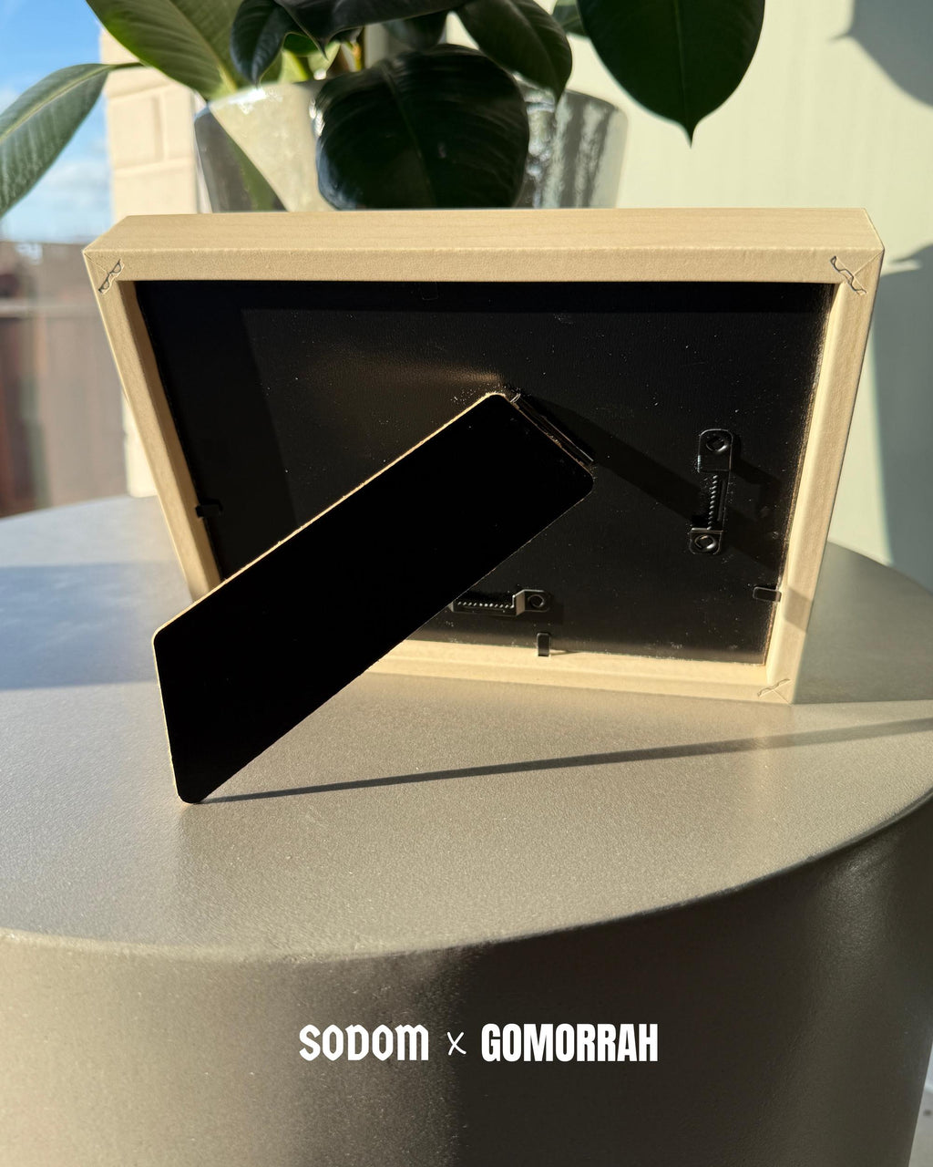 CUNT Chain Art in Leather Frame