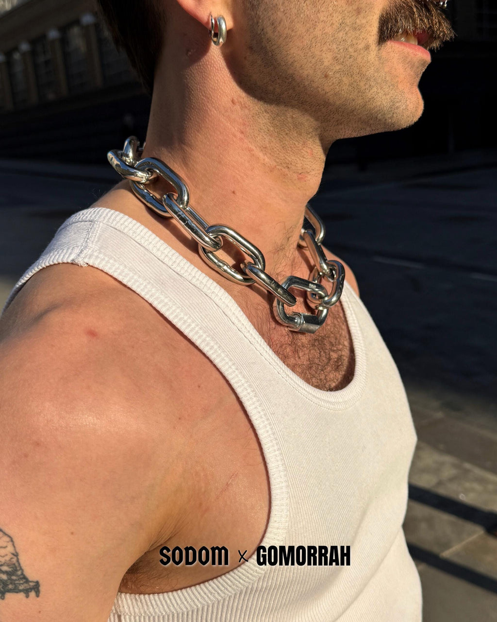 Bold 8mm Stainless Steel Chain Choker Necklace