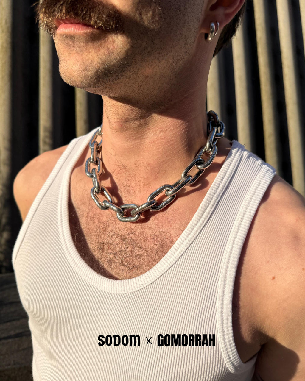 Chunky 6mm Stainless Steel Chain Choker Necklace