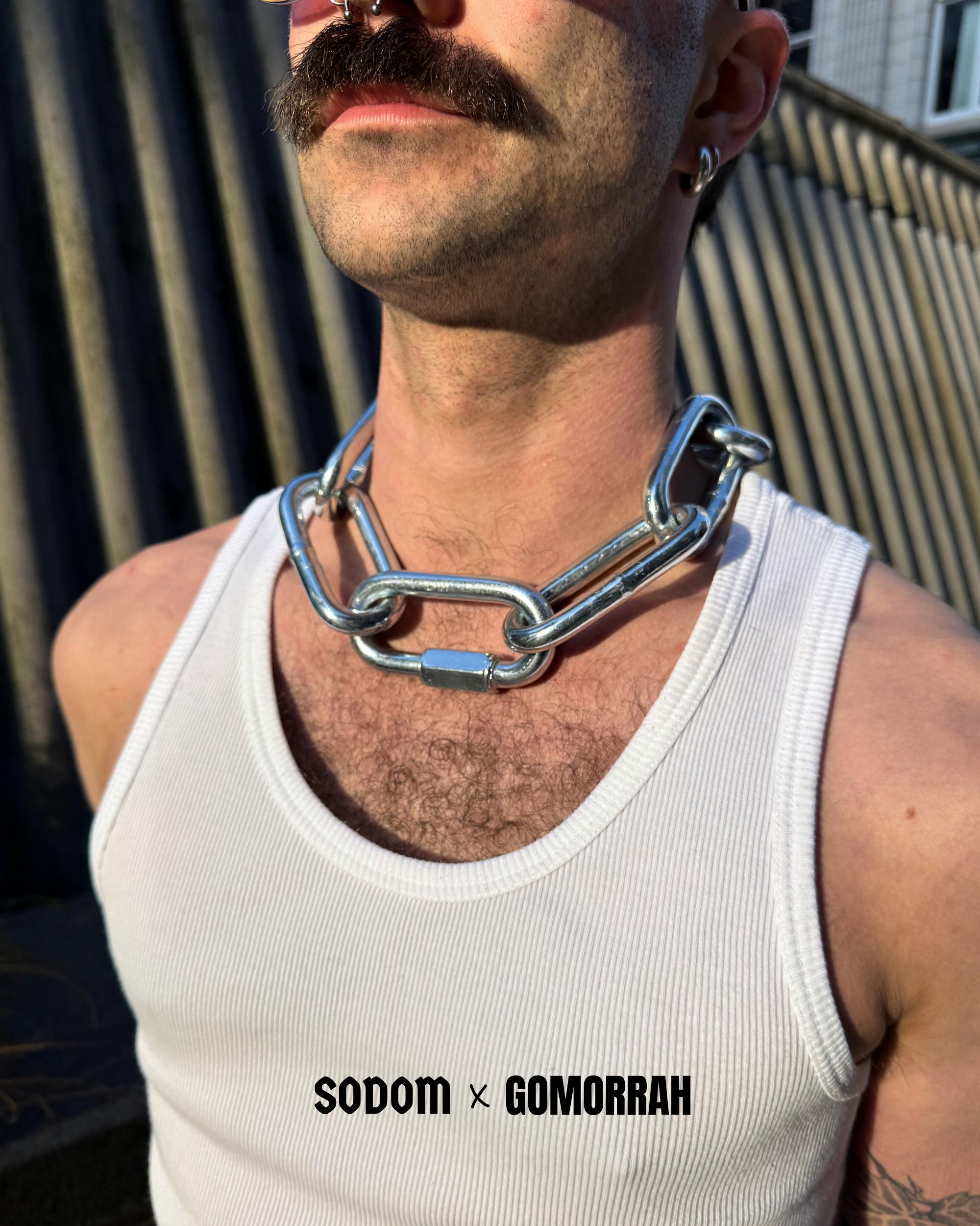 Heavy 10mm Stainless Steel Chain Choker Necklace