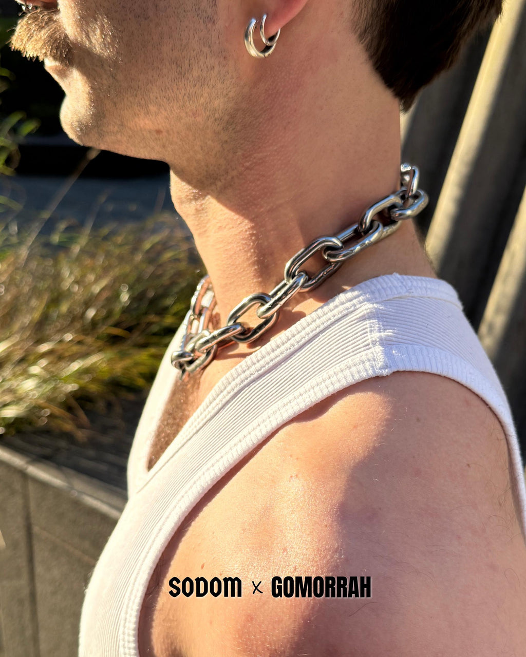 Chunky 6mm Stainless Steel Chain Choker Necklace