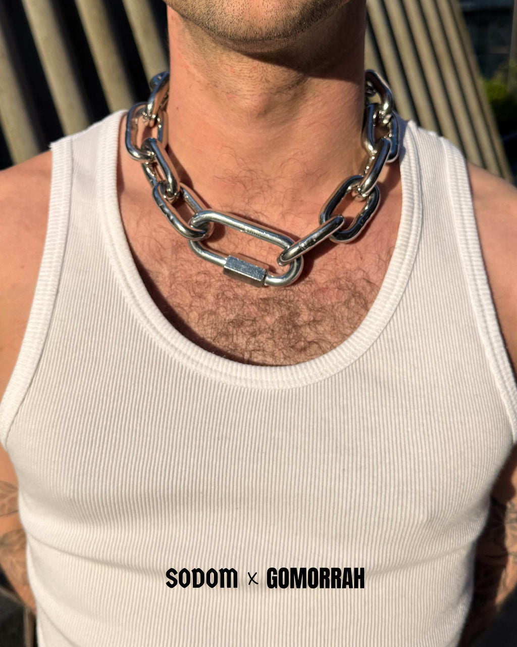 Bold 8mm Stainless Steel Chain Choker Necklace