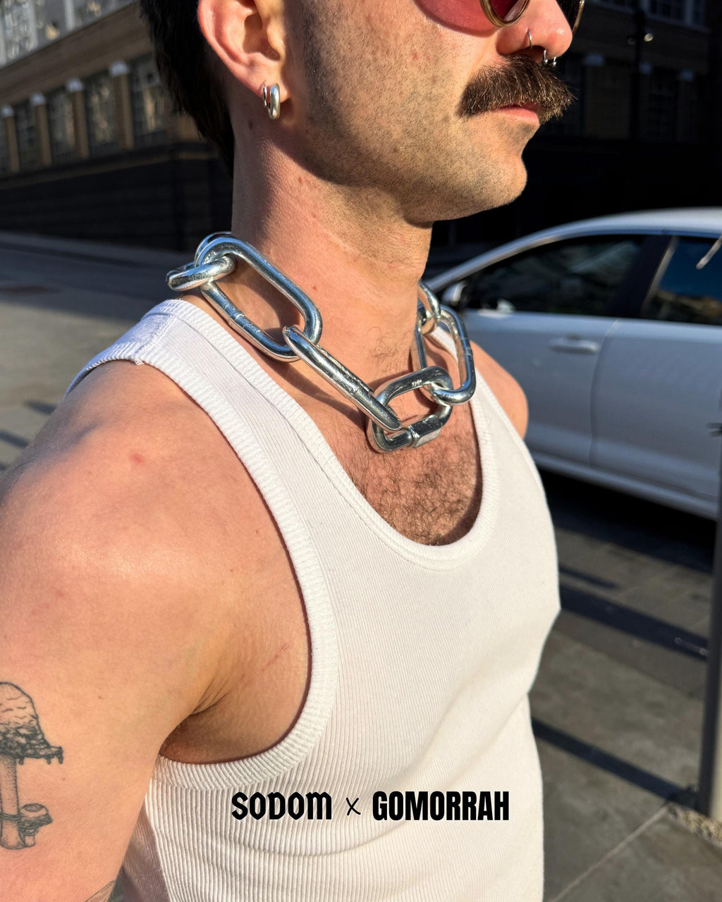 Heavy 10mm Stainless Steel Chain Choker Necklace