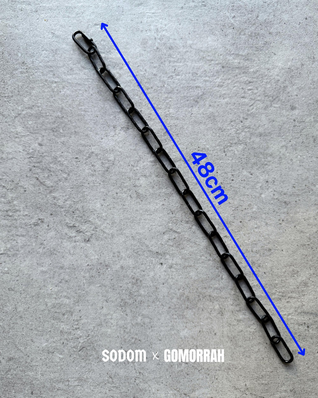 Black Twisted 3.5mm Steel Chain Necklace