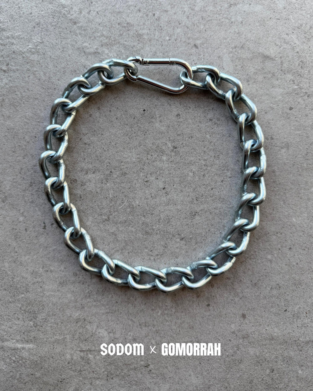 Twisted 5mm Steel Chain Choker Necklace