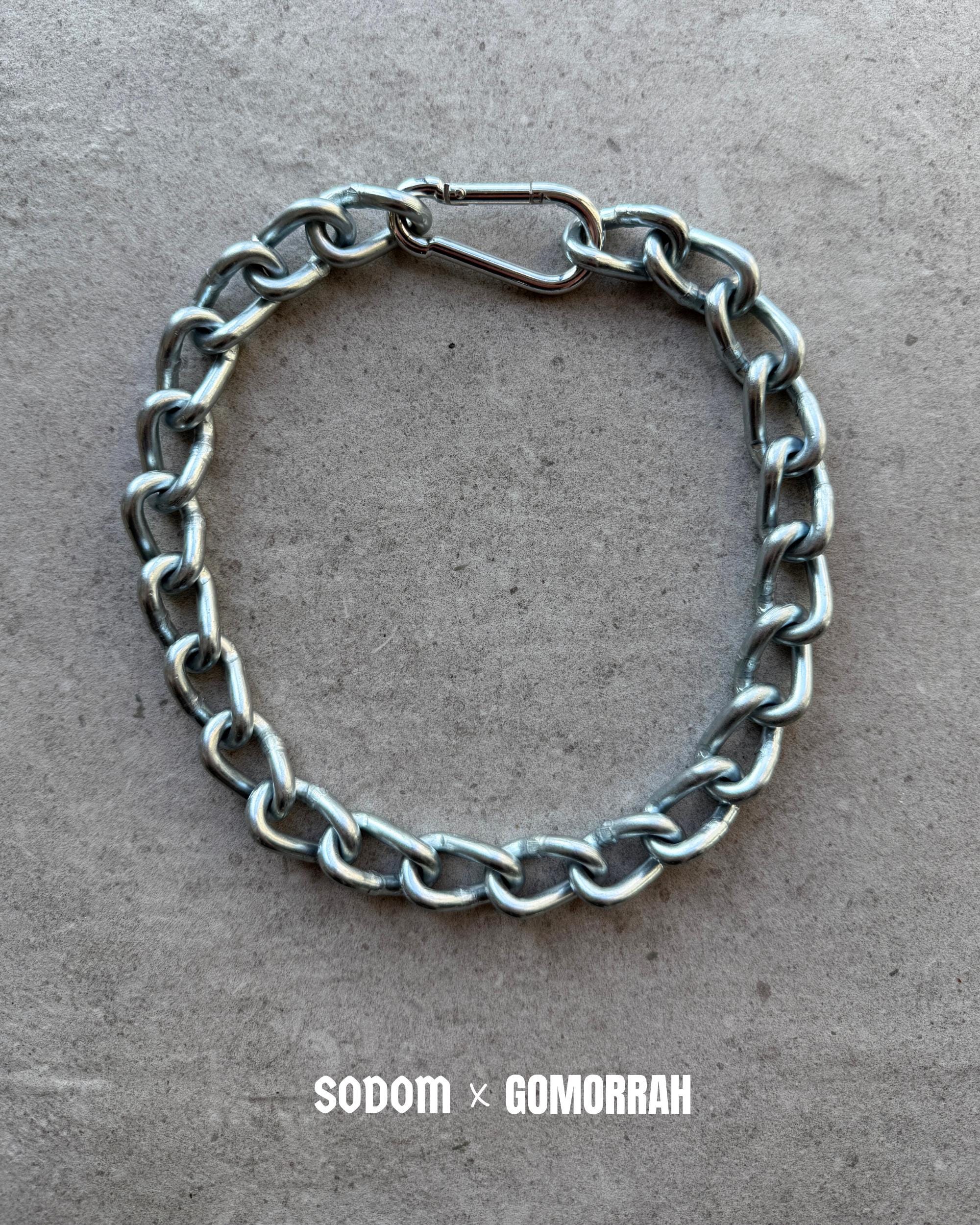 Twisted 5mm Steel Chain Choker Necklace