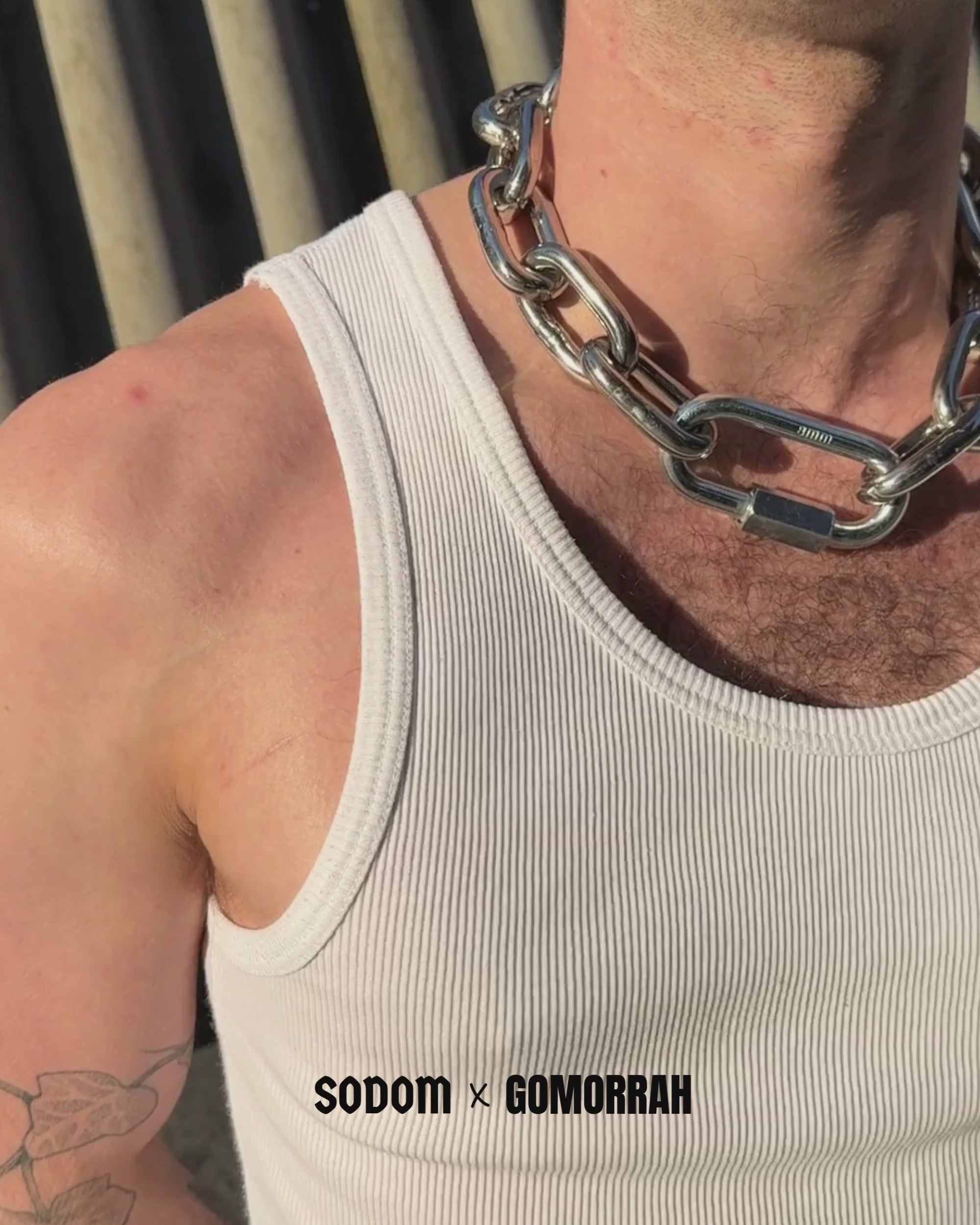 Bold 8mm Stainless Steel Chain Choker Necklace